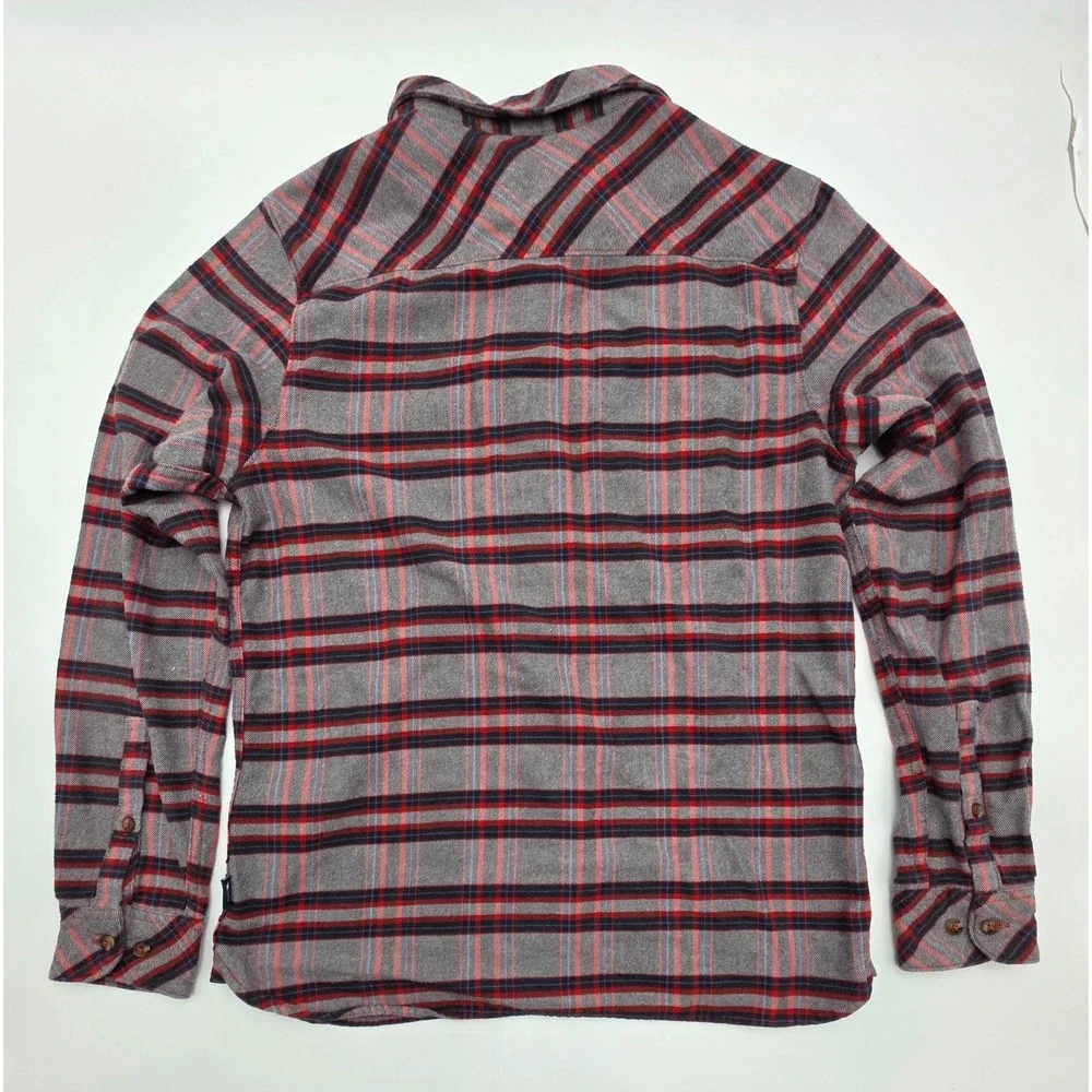 MENS THE NORTH FACE FLANNEL‎ SHIRT GRAY SIZE M